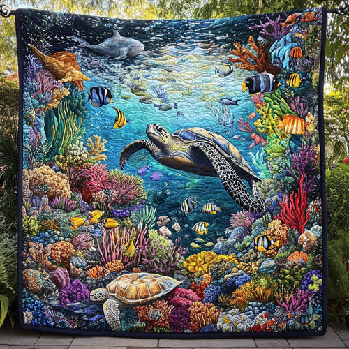 Sea Turtles WU1410013CL Quilt