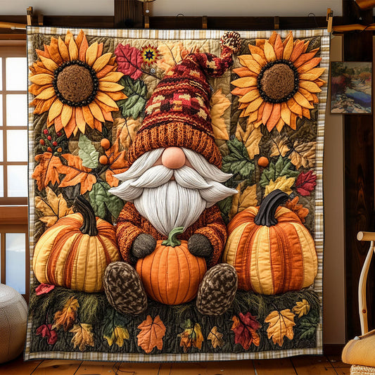 Gnome’s Pumpkin Haven WJ2412009CL Quilt