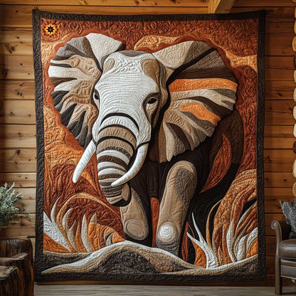 Earthy Elephant WP1811002CL Quilt