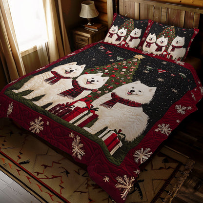 Christmas Samoyed WJ0511029CL Duvet Cover Set