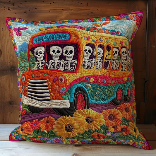 Skeleton Bus WY1612121CL Quilt Pillow Case