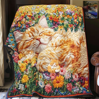 Flower Sleeping Mainw Coon WY1311044CL Quilt