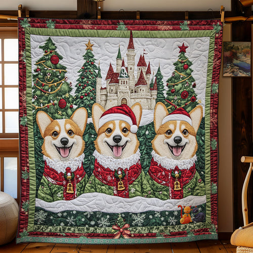 Corgi Festive Fun WN0310017CL Quilt