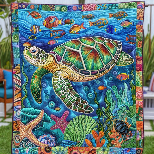 Turtle Coral Expedition WN1110011CL Quilt