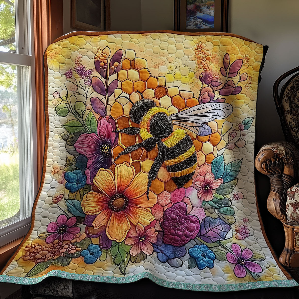 Bee Honeycumb WX1811001CL Quilt