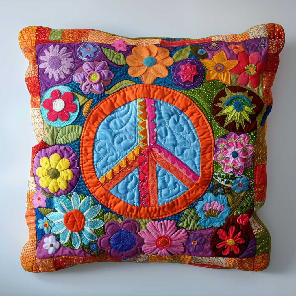 Trippy Hippie Sign WJ1909038CL Quilt Pillow Case