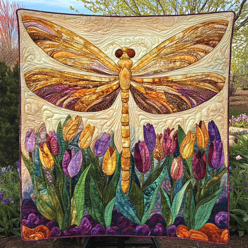 Golden Dragonfly WG1601005CL Quilt