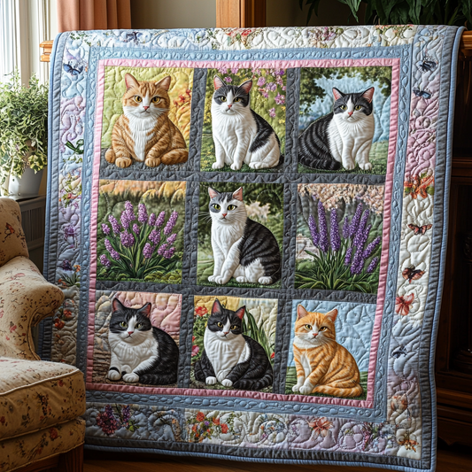 Floral Cat YR3012029CL Quilt