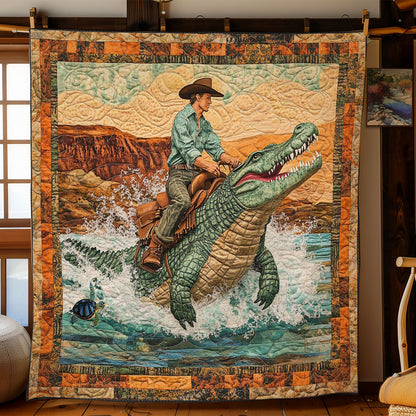 Swamp Rider Cowboy WN0411072CL Quilt