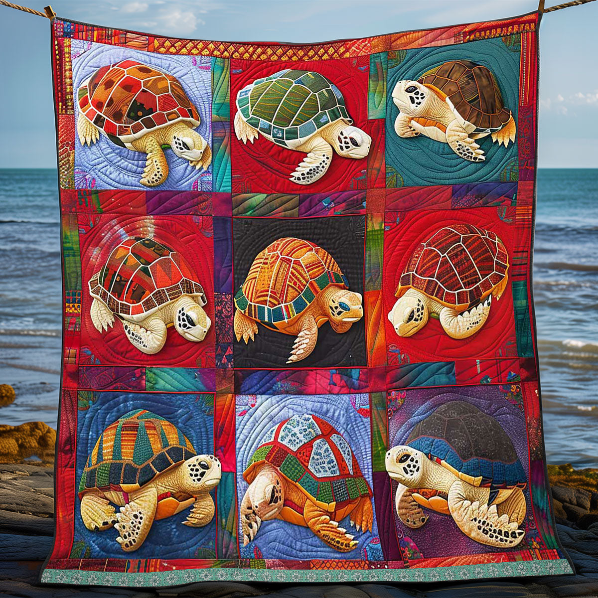 Hawaiian Turtle WP3008017CL Quilt