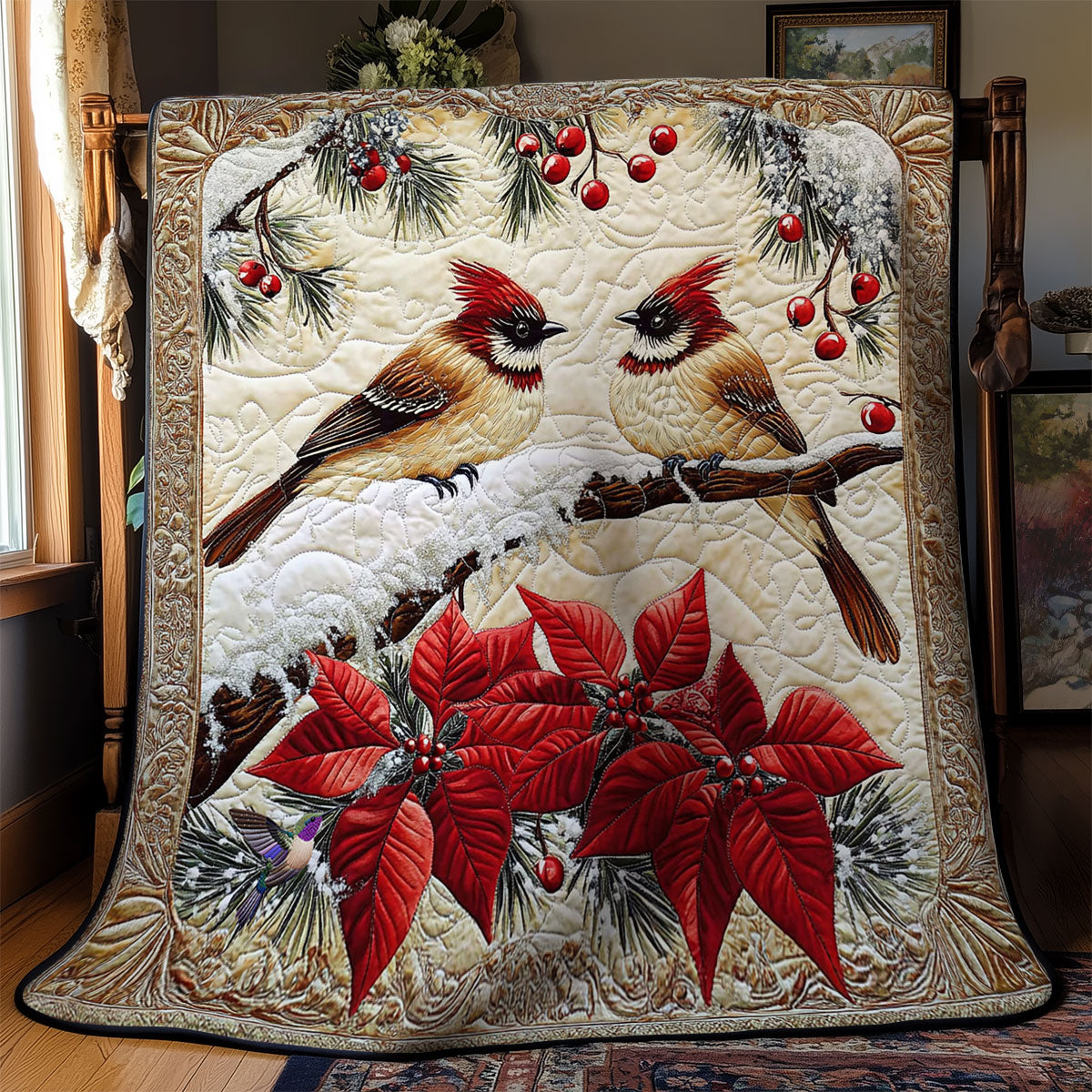 Couple Bird WY2511036CL Quilt