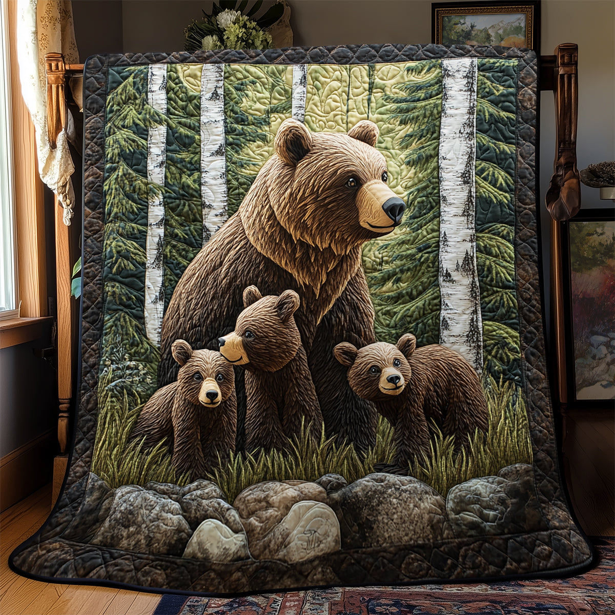 Bear Cubs in the Glen YR1904001CL Quilt