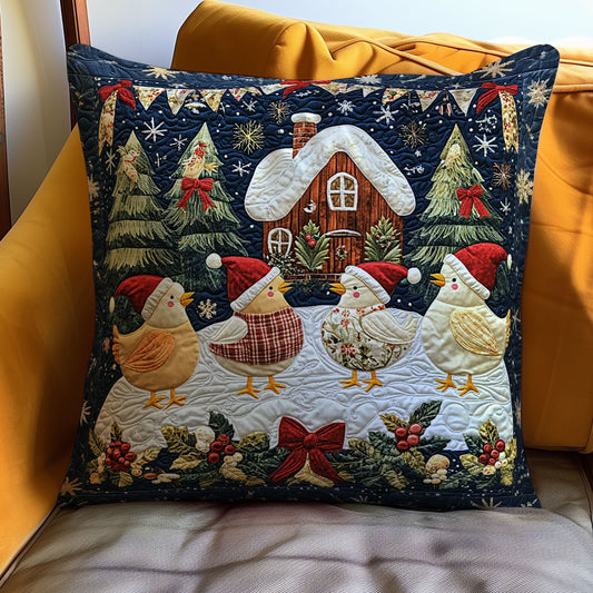 Christmas Chicken WJ1911040CL Quilt Pillow Case