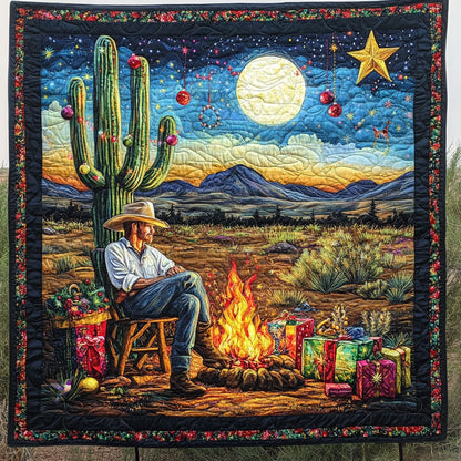 Christmas Night Of Cowboy WY2810025CL Quilt