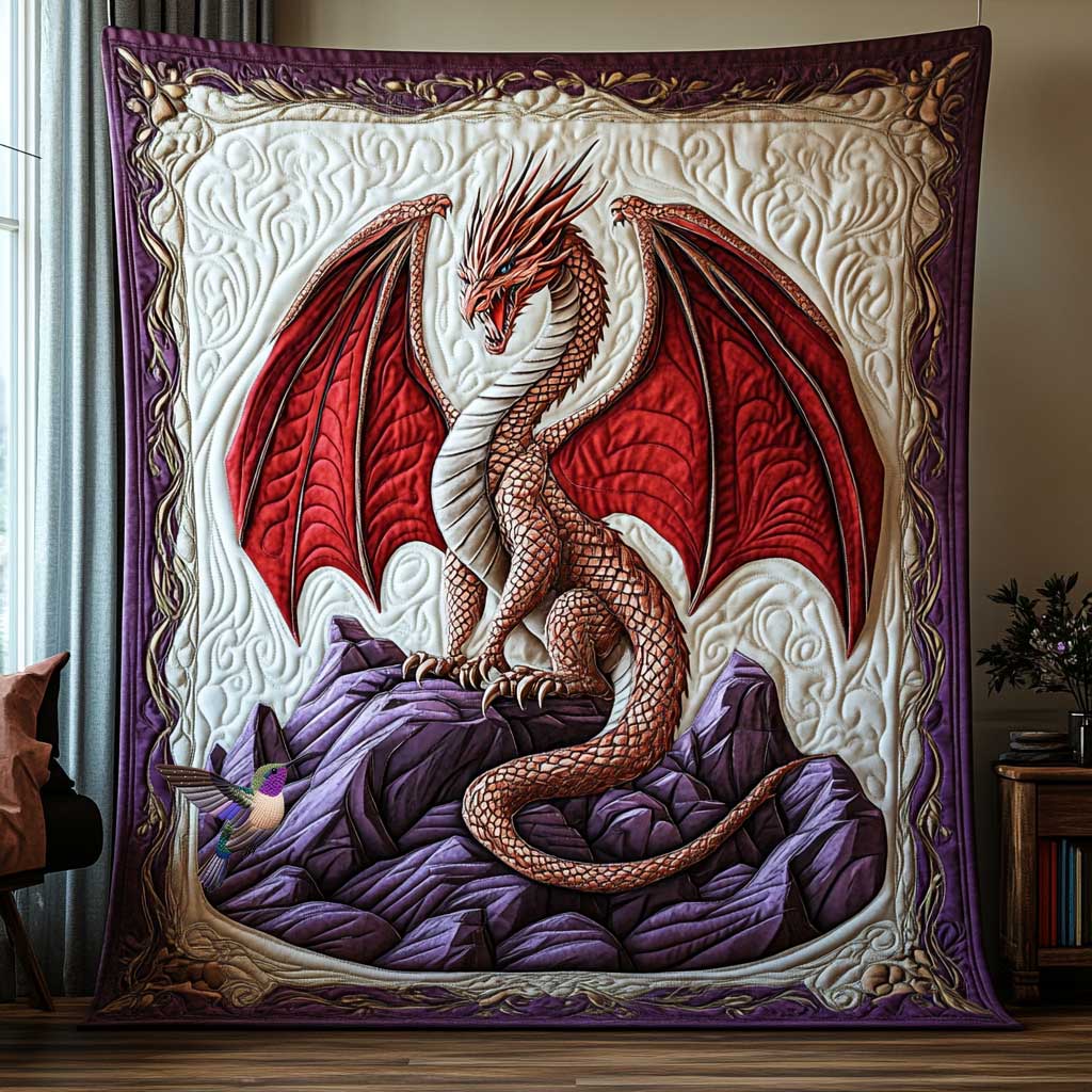 Red Vicious Dragon WP0612013CL Quilt