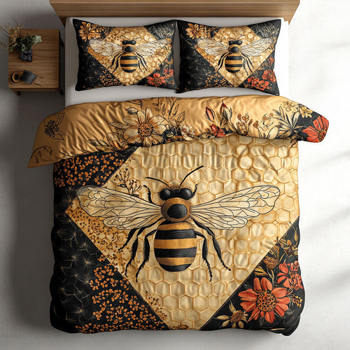 Bee Nectar & Gold WU1903068CL Duvet Cover Set