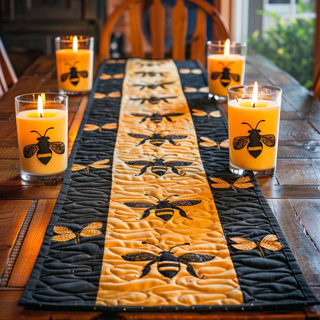 Bee WJ2607052CL Quilted Table Runner