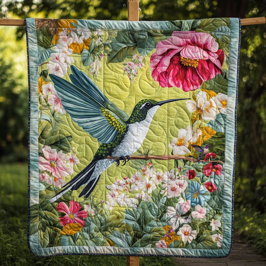 Hummingbird Flower WT0410017CL Quilt