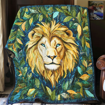 Lion Leaves WY1411007CL Quilt