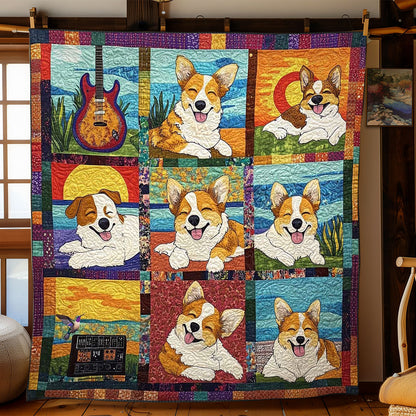 Corgi Breezy Beats WN0410062CL Quilt