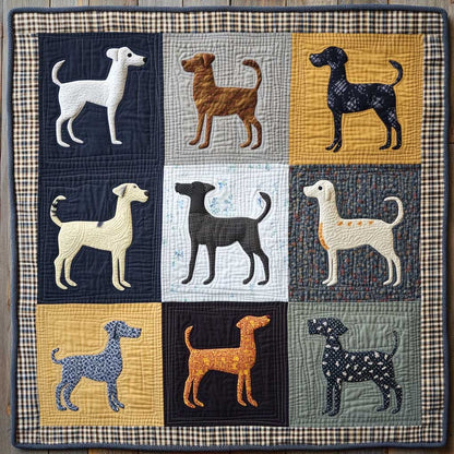Colorful Dog Collage WN2709124CL Quilt