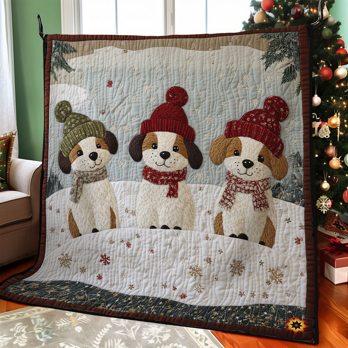 Snow Dog WY0411037CL Quilt