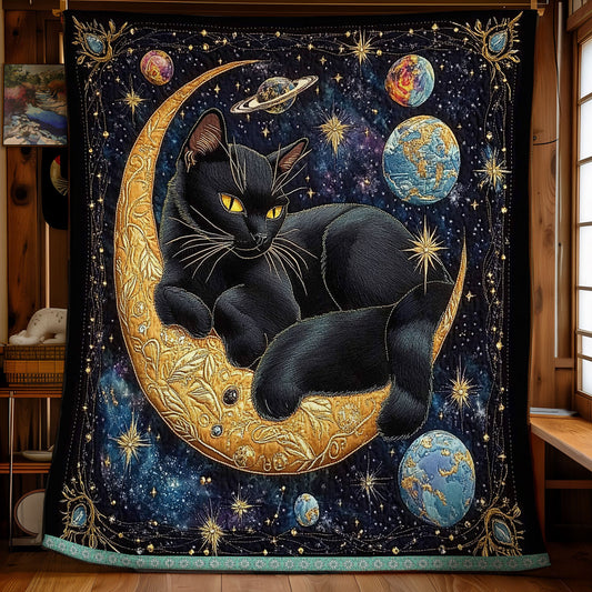 Cat In Moonlight WX1311007CL Quilt