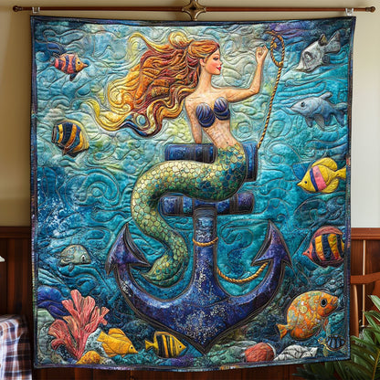 Attractive Mermaid Anchor WP0212001CL Quilt