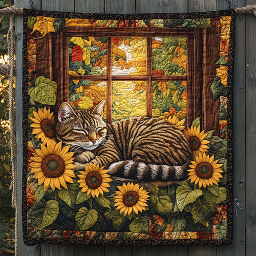 Sleeping Tabby Cat WT2702103CL Quilt