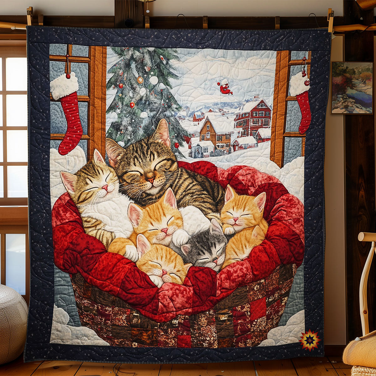 Winter Sleeping Cat WY2711042CL Quilt