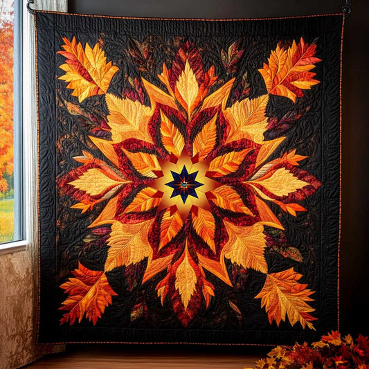 Native Leaf Dance WN0210044CL Quilt