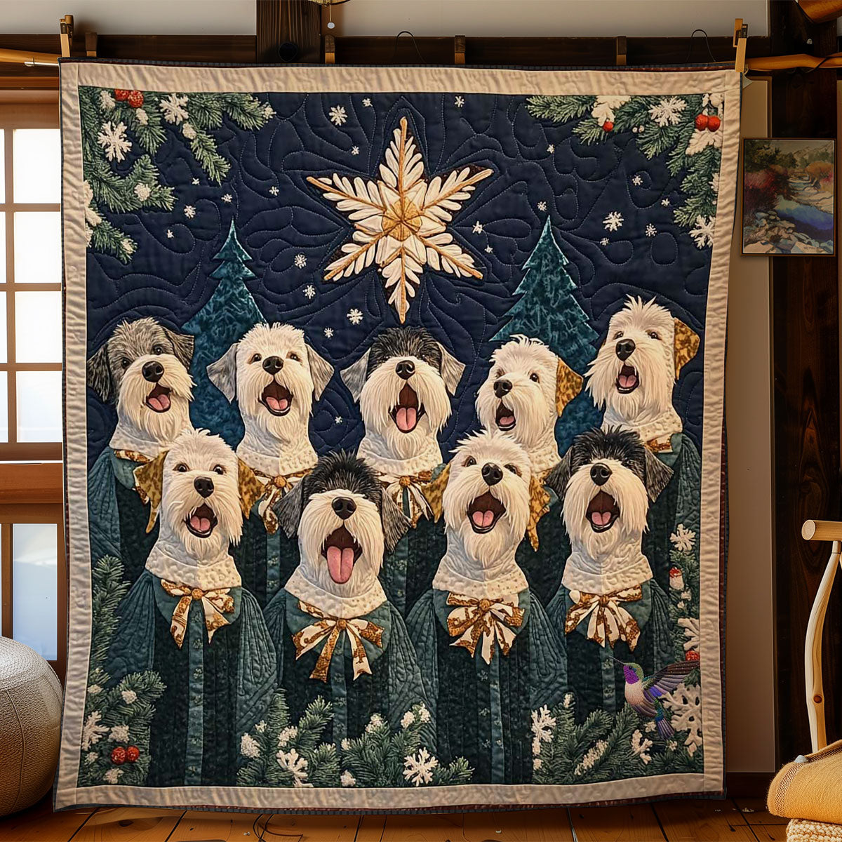 Blessed Schnauzers WN0711015CL Quilt