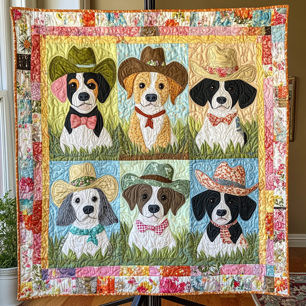 Cowboy Dogs WG1601077CL Quilt