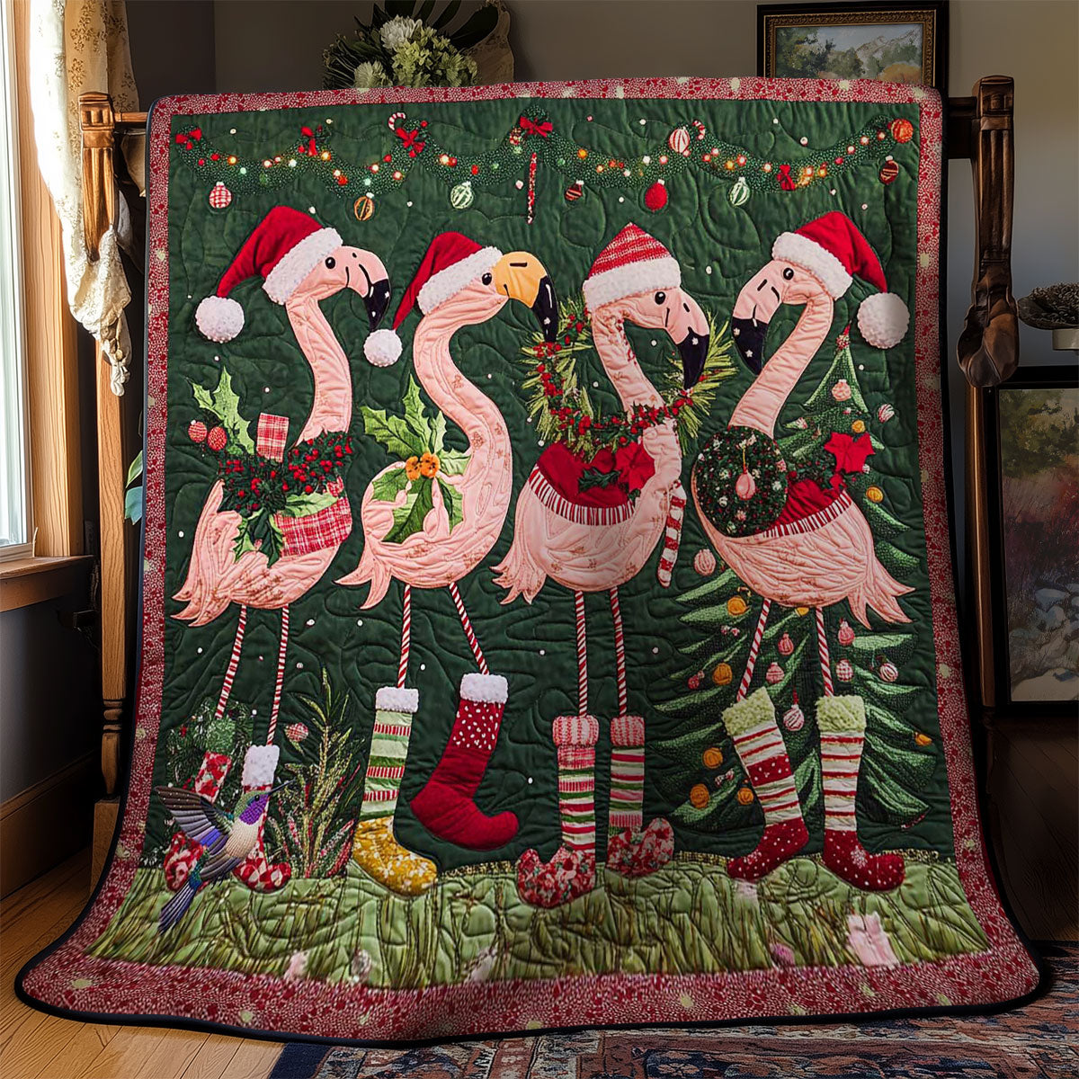 Jolly Flamingos WN0512036CL Quilt