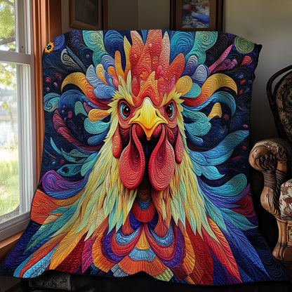 Colorful Rooster WY2111039CL Quilt