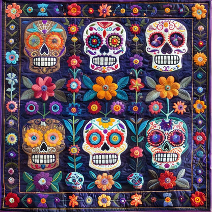 Calavera Sugar Skulls WJ2009003CL Quilt