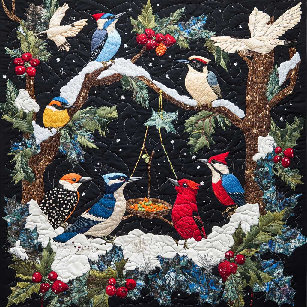 Bird In Winter XR0508004CL Quilt