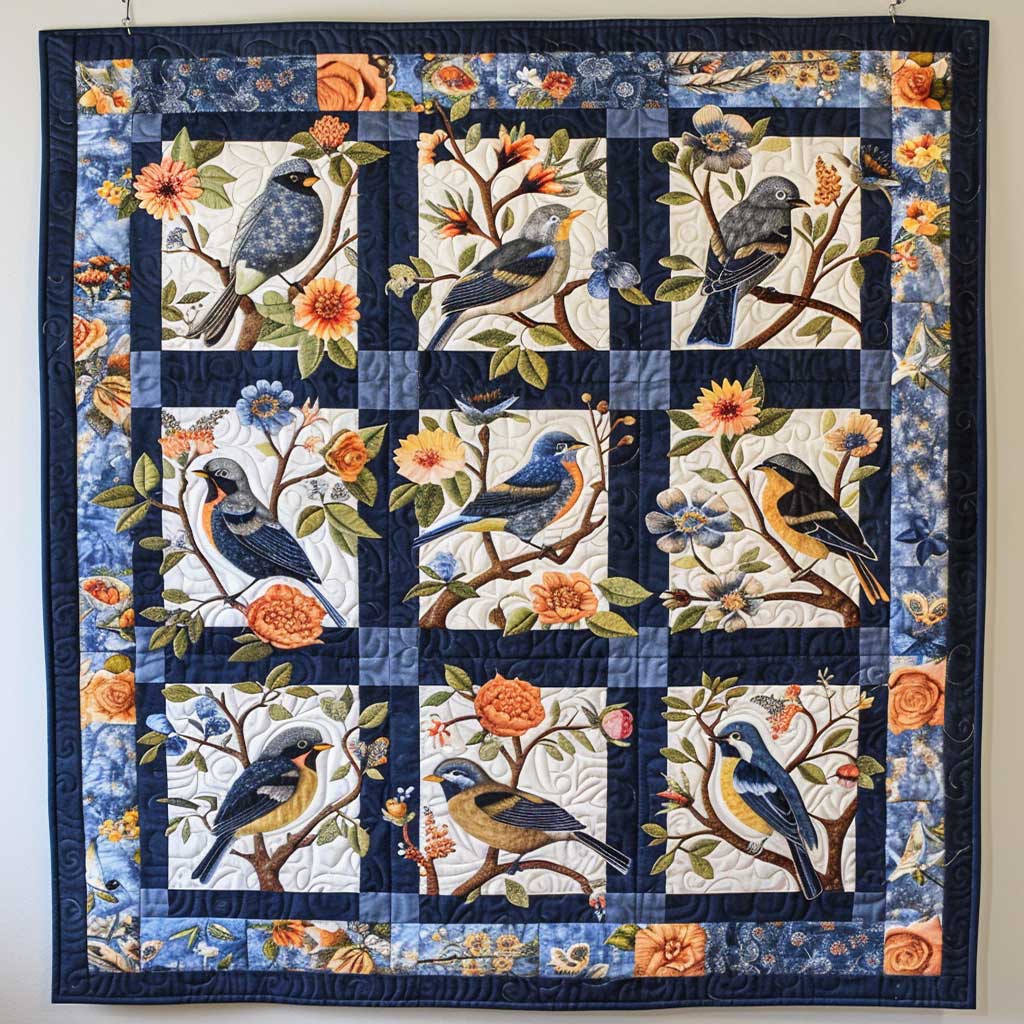 Bird Lovers WJ2507006CL Quilt