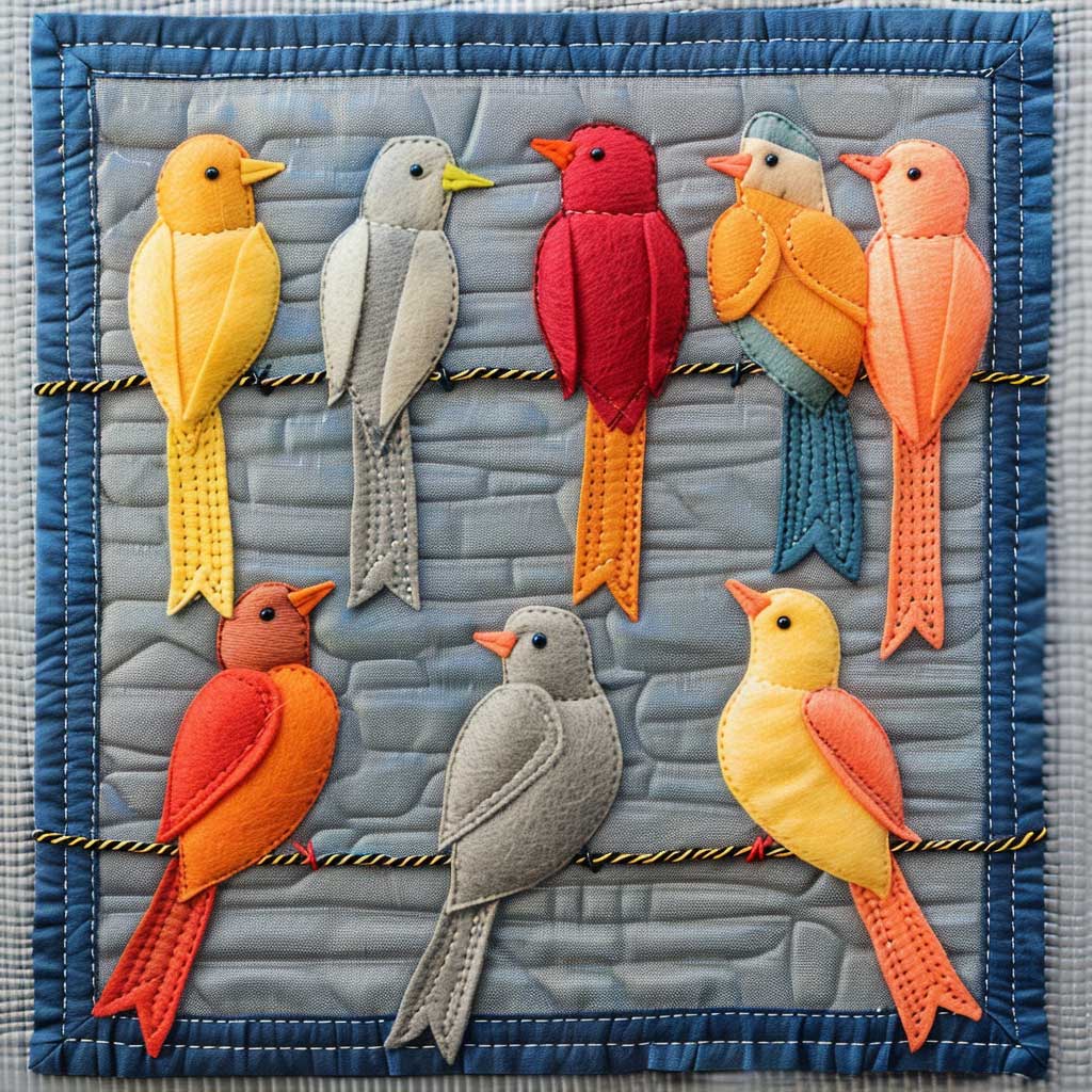 Bird Lovers XR1507014CL Quilt