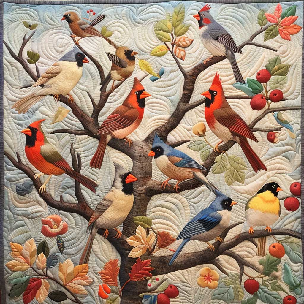 Bird Tree XR2906006CL Quilt