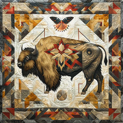 Bison Native American XR0807027CL Quilt