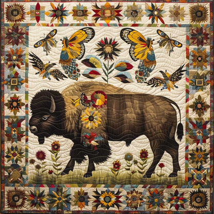 Bison Native American XR0807028CL Quilt