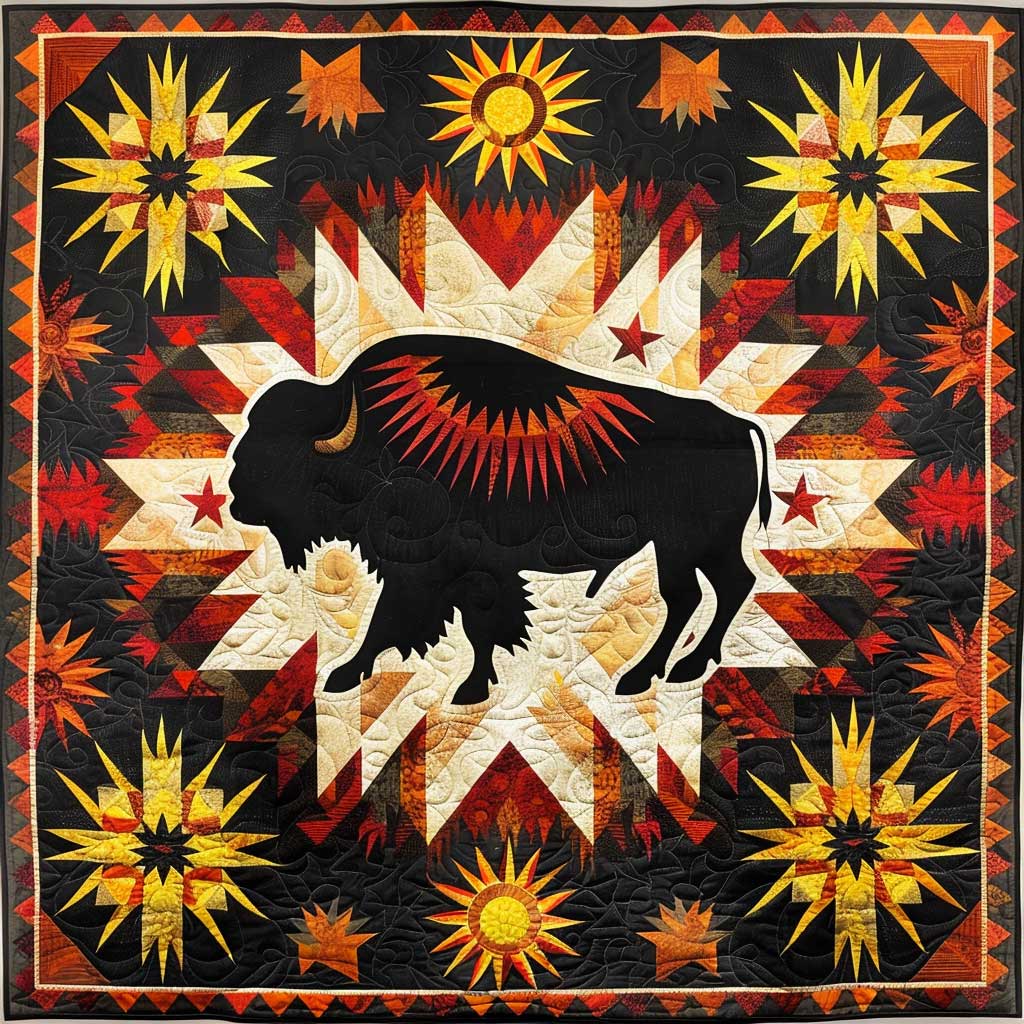 Bison Native American XR2106007CL Quilt – Cozzyhomes