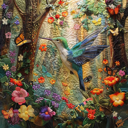 Blooming Hummingbird XR1008008CL Quilt