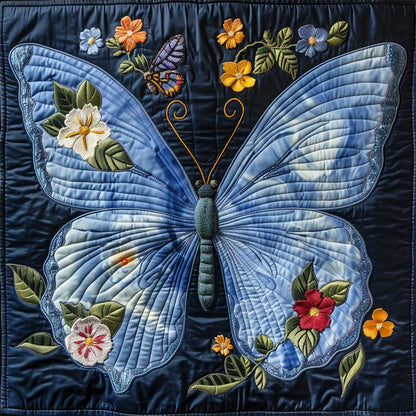 Blue Butterfly WJ1807004CL Quilt