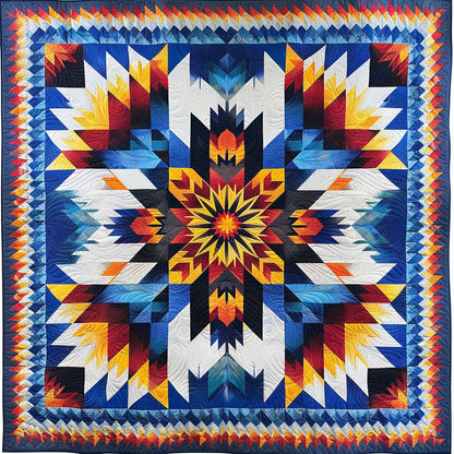 Blue Native American Star XR1707006CL Quilt