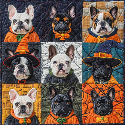 Boo French Bulldogs XR1908038CL Quilt