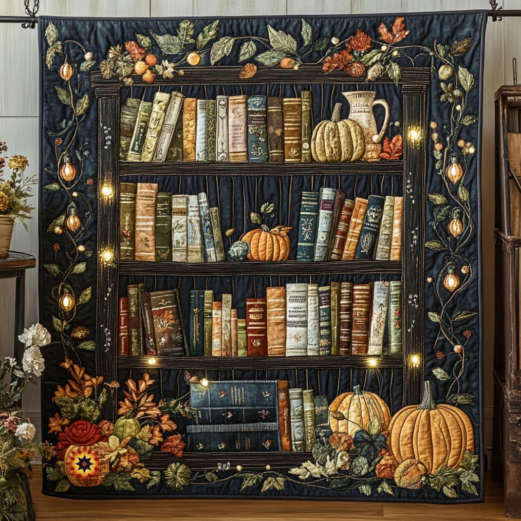 Bookshelf Autumn Vibes WU1712015CL Quilt