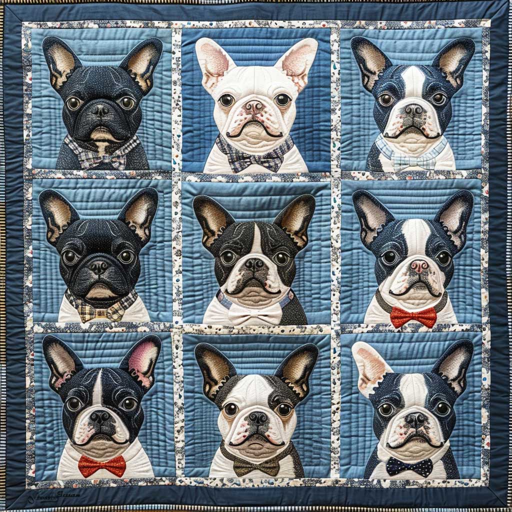 Boston Terrier XR2506011CL Quilt