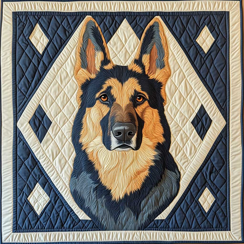 Brave German Shepherd XR1309006CL Quilt